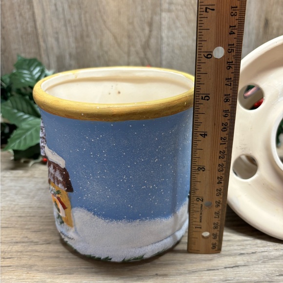 Kathy Hatch Collection "Sugar Maple" Ceramic Jar Candle Holder - Picture 3 of 15